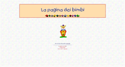 Desktop Screenshot of lapaginadeibimbi.com